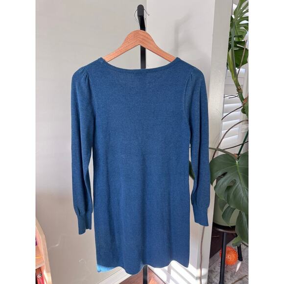 Lilla P Blue Sweater Long Sleeve Dress - Picture 3 of 4